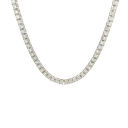 10K White Gold Lab Diamond Tennis Necklace
