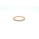 14K Rose Gold Diamond Band and Stackable Ring
