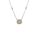 14K Two-Tone Gold Diamond Necklace