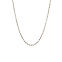 14K White Gold Rope Chain