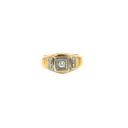 14K Yellow Gold Men's Diamond Ring