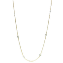 14K Yellow Gold Diamond "By The Yard" Station Necklace, 0.80ct tw