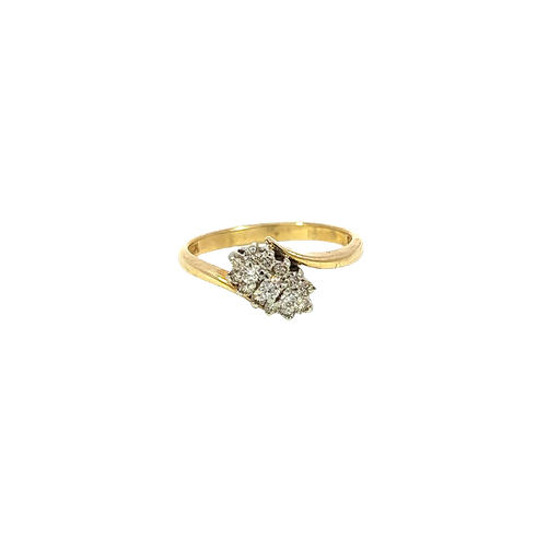 [790556400003] 10K Yellow Gold Diamond Fashion Ring