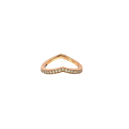 [707184000001] 14K Rose Gold Diamond Stackable Ring