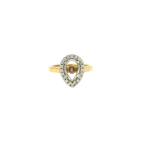[750034800015] 14K Two-Tone Gold Diamond Engagement Ring