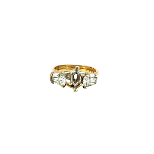 [830563200015] 14K Two-Tone Gold Diamond Fashion Ring
