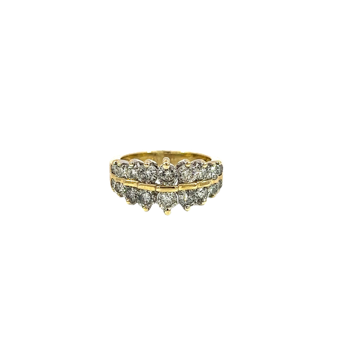 [837212400004] 14K Two-Tone Gold Diamond Fashion Ring