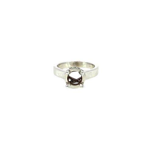[639360000044] 14K White Gold Diamond Engagement and Fashion Ring