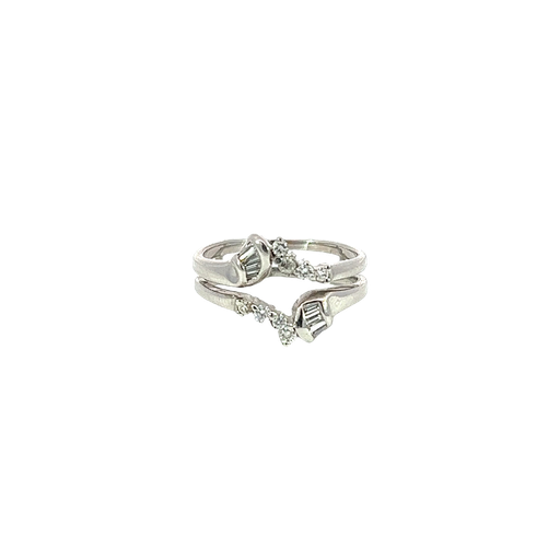 [655858800003] 14K White Gold Fashion and Guard Ring