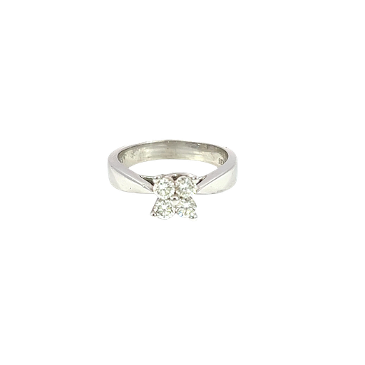 [639360000020] 14K White Gold Diamond Engagement Ring