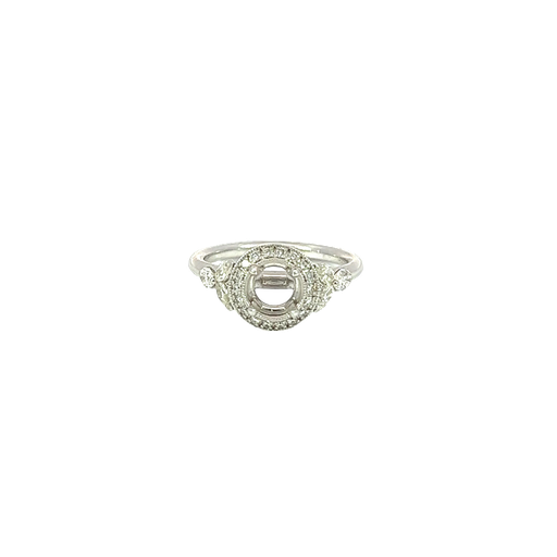 [750034800009] 14K White Gold Diamond Engagement Ring