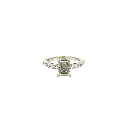 [757119600006] 14K White Gold Diamond Engagement Ring