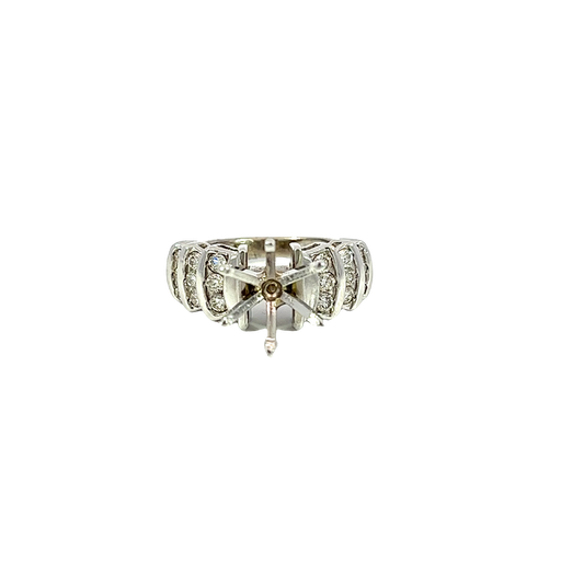 [877734000001] 14K White Gold Diamond Engagement Ring
