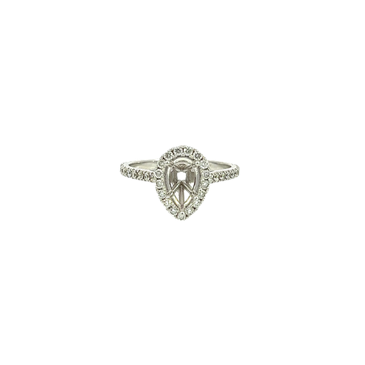 [852764400007] 14K White Gold Diamond Engagement Ring