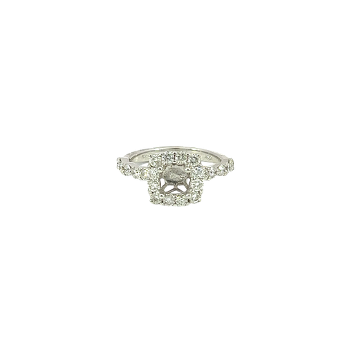 [852764400003] 14K White Gold Diamond Engagement Ring