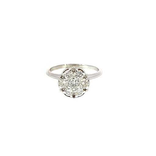 [868575600007] 14K White Gold Diamond Engagement Ring