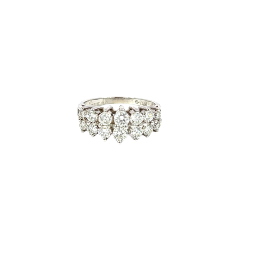 [882572400010] 14K White Gold Diamond Cocktail Ring