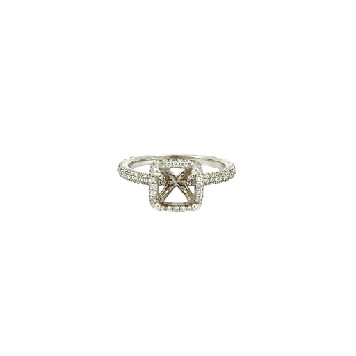 [757119600004] 14K White Gold Diamond Engagement Ring