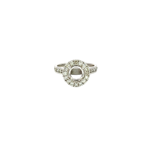 [706320000002] 14K White Gold Diamond Engagement Ring