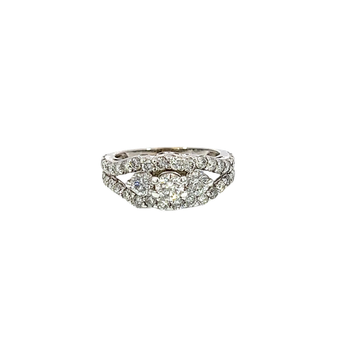 [852246000001] 14K White Gold Diamond Engagement Ring