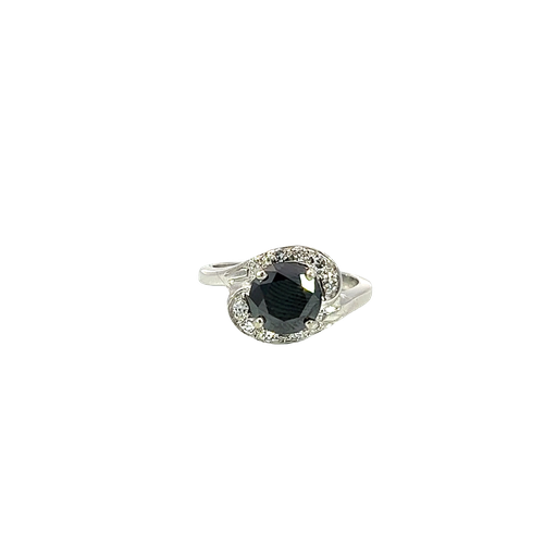 [708908400004] 14K White Gold Diamond Fashion Ring