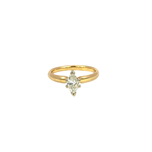 [639360000210] 14K Yellow Gold Diamond Engagement Ring