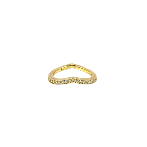 [706492800001] 14K Yellow Gold Diamond Band and Stackable Ring