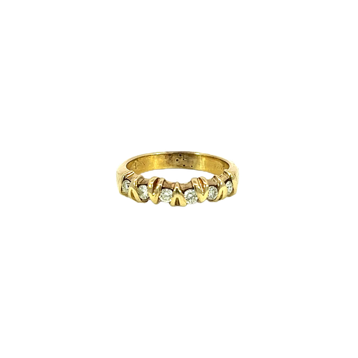 [722214000001] 14K Yellow Gold Diamond Ring