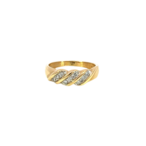 [854146800002] 14K Yellow Gold Diamond Fashion Ring