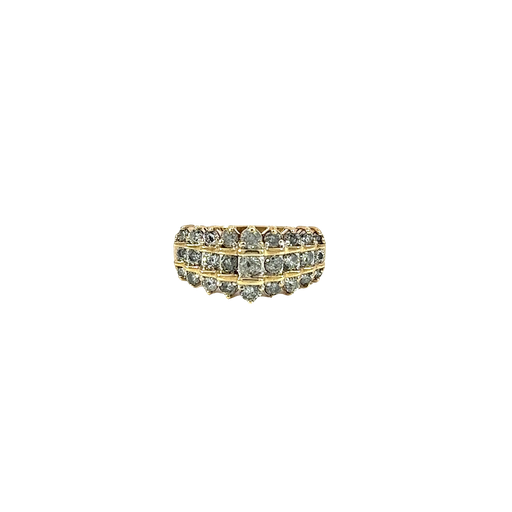 [837212400003] 14K Yellow Gold Diamond Cocktail and Fashion Ring