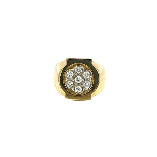[890352000012] 14K Yellow Gold Diamond Men's Fashion Ring