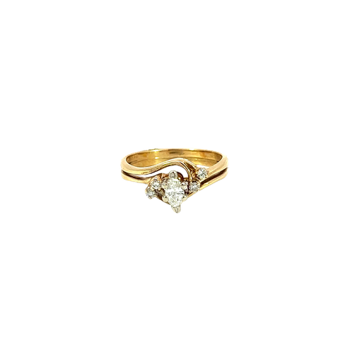 [639360000191] 14K Yellow Gold Diamond Engagement Ring