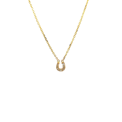 [847494000001] 14K Yellow Gold Diamond Necklace