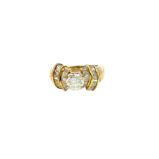 [830563200009] 14K Yellow Gold Diamond Ring