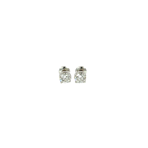 [882572400009] 14K White Gold Diamond Stud Earrings