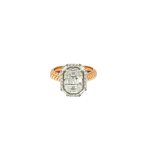 [875574000014] 18K Rose Gold Diamond Fashion Ring