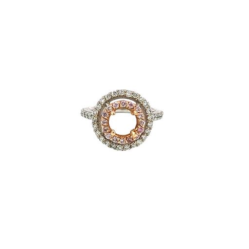 [701136000001] 18K Two-Tone Gold Diamond Fashion Ring