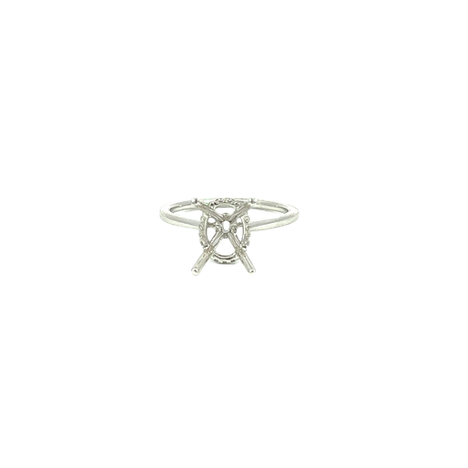 [875228400010] 18K White Gold Diamond Engagement Ring