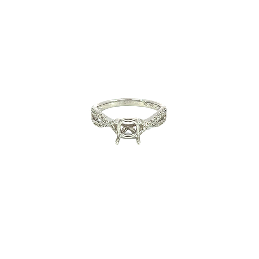 [874710000016] 18K White Gold Diamond Engagement Ring