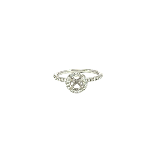 [875314800025] 18K White Gold Diamond Engagement Ring
