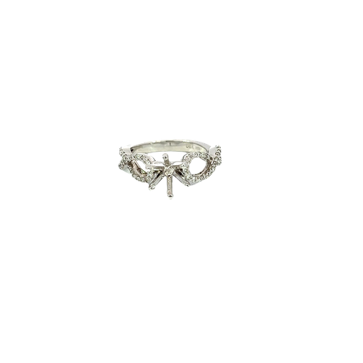 [739497600001] 18K White Gold Diamond Engagement and Fashion Ring