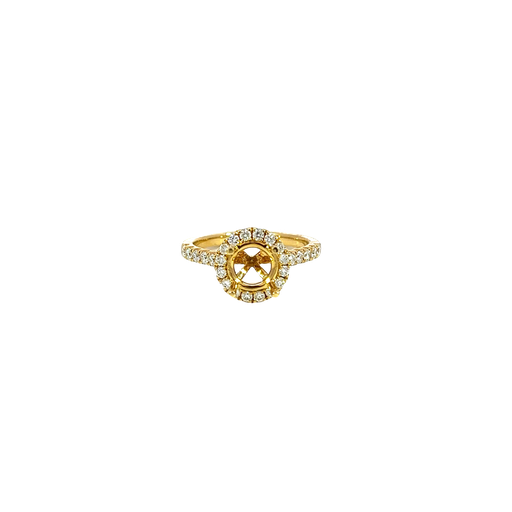 [875314800028] 18K Yellow Gold Diamond Engagement Ring