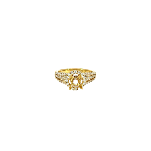 [874710000003] 18K Yellow Gold Diamond Engagement Ring