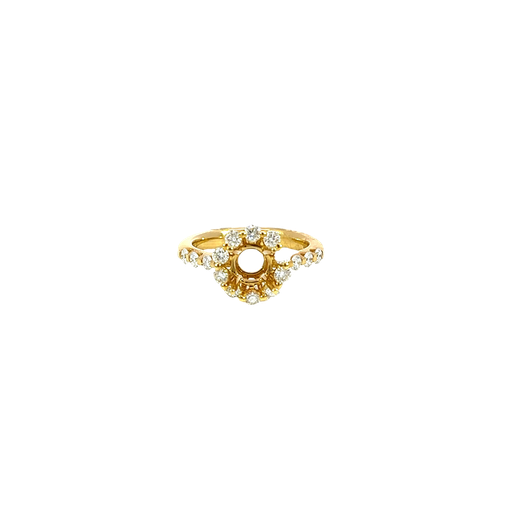 [875314800021] 18K Yellow Gold Diamond Engagement Ring