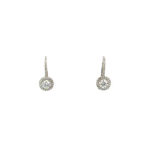 [892944000010] 18K White Gold Diamond Earrings