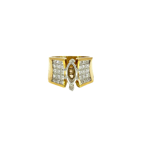 [904859866210] 18K Yellow Gold Diamond Engagement Ring