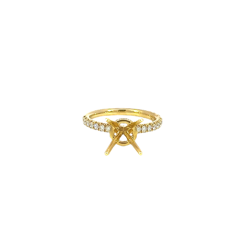 [905794607920] 18K Yellow Gold Diamond Engagement Ring