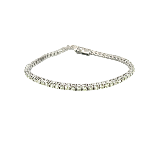 [906231795758] 14K White Gold Diamond Tennis Bracelet