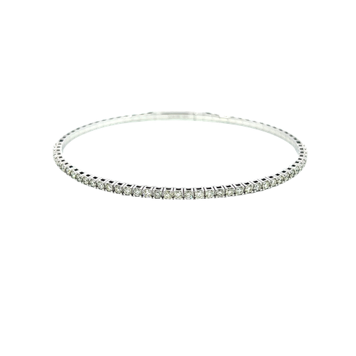 [906237511919] 14K White Gold Diamond Tennis Bracelet