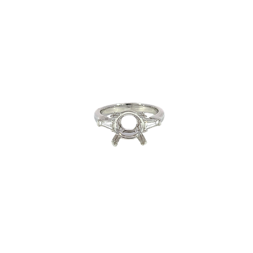 [907376185491] 18K White Gold Diamond Engagement Ring